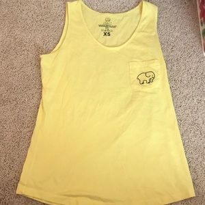 A Yellow Ivory Ella Tank